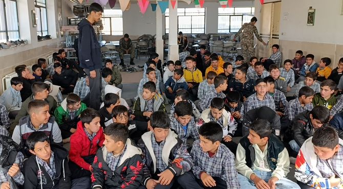 مراسم سوگواری شهادت حضرت زهرا(س) در آموزشگاه شیخ فضل‌الله نوری شهر سفیددشت 