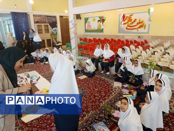 نقاشی همگانی با موضوع صرفه‌جویی در مصرف آب ، گاز و برق