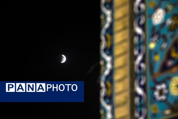 رصد زیباترین خسوف قرن از آسمان مسجد جمکران