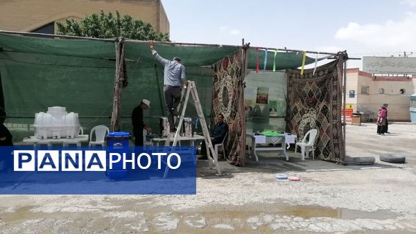 برپایی موکب عاشورایی اربعین حسینی در شیروان