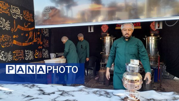 برپایی چایخانه جوانان مهدوی نیشابور در دهه اول فاطمیه 