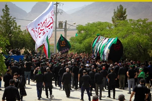 برگزاری مراسم ملی وداع نخل‌های روستاهای علوی و خاوه اردهال
