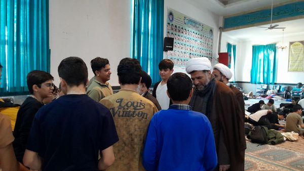 بازدید مسئولین شهرستان از اعتکاف دانش‌آموزی 