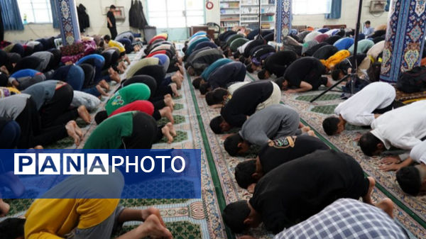 حضور پرشور دانش‌آموزان یاسوج در مراسم معنوی اعتکاف