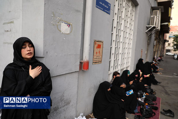مراسم دعای عرفه در خیابان سعدی