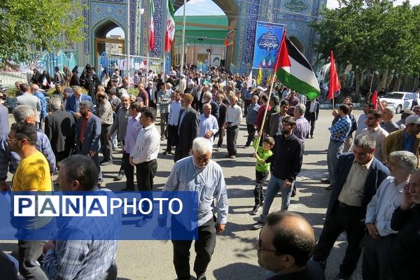 راهپیمایی سراسری محکومیت جنایات رژیم صهیونیستی شهرستان بجنورد