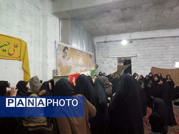 مراسم عزاداری دهه فاطمیه در مسجد مهرولایت با میهمانی شهید گمنام