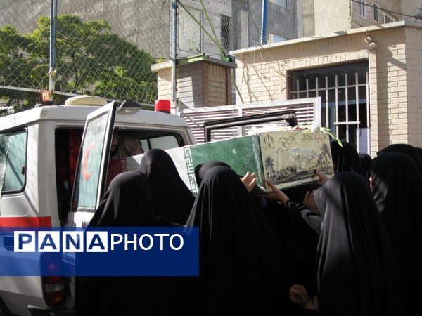 دبیرستان سردار شهید قاسم سلیمانی میزبان شهید گمنام شد