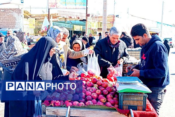 حال و هوای بازارهای کاشمر در آستانه شب یلدا