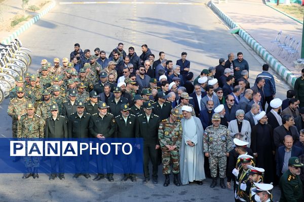 آیین استقبال از پیکرهای مطهر شهدای گمنام در بهشت معصومه(س)