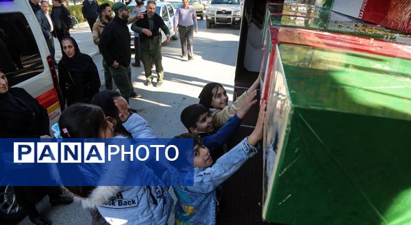 مراسم تشییع پیکرهای ۷ شهید گمنام در کرمانشاه