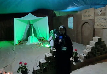 نمایشگاه تجسمی زندگی حضرت زهرا(س) در جرقویه اصفهان برپا شد