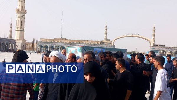 خاکسپاری شهید «اسماعیل شاکری» در مسجد جمکران