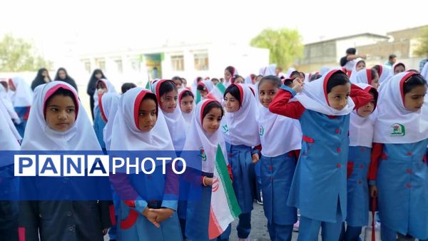 زنگ آغاز سال تحصیلی در مدرسه علقمه شاهد شهرستان قلعه‌گنج