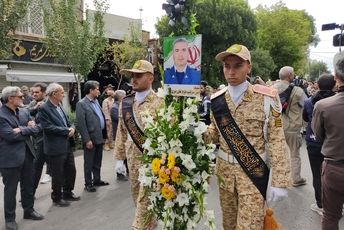 تشییع پیکر پاک شهید مدافع وطن دراردبیل 