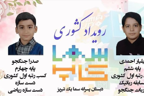 دانش‌آموزان ناحیه ۴ تبریز، دو مقام اول مسابقات سما کاپ کشور را کسب کردند 