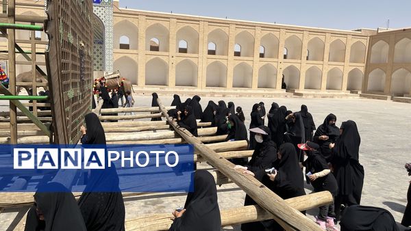 پیاده‌روی جاماندگان اربعین در اشکذر