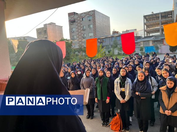 صبحگاه در مدرسه حضرت خدیجه (س) گرگان