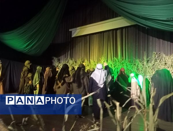 شب سوم نمایش واره کاروان عشق در نیشابور 