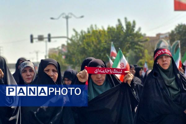 حضور پرشور مردم قرچک در راهپیمایی بشارت نصر