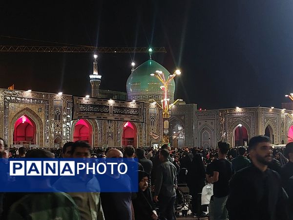 مراسم خطبه خوانی شام شهادت امام رضا(ع) در ایوان ولیعصر صحن پیامبر اعظم (ص)