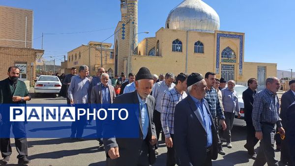 راهپیمایی بشارت نصر در شهر و بخش گندمان 