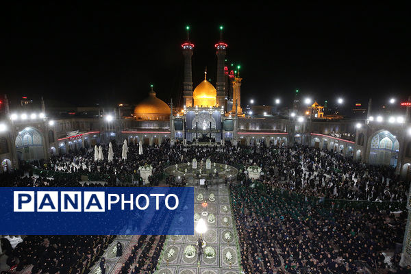 آیین شمعدان‌گردانی و خطبه خوانی شام رحلت حضرت معصومه(س)