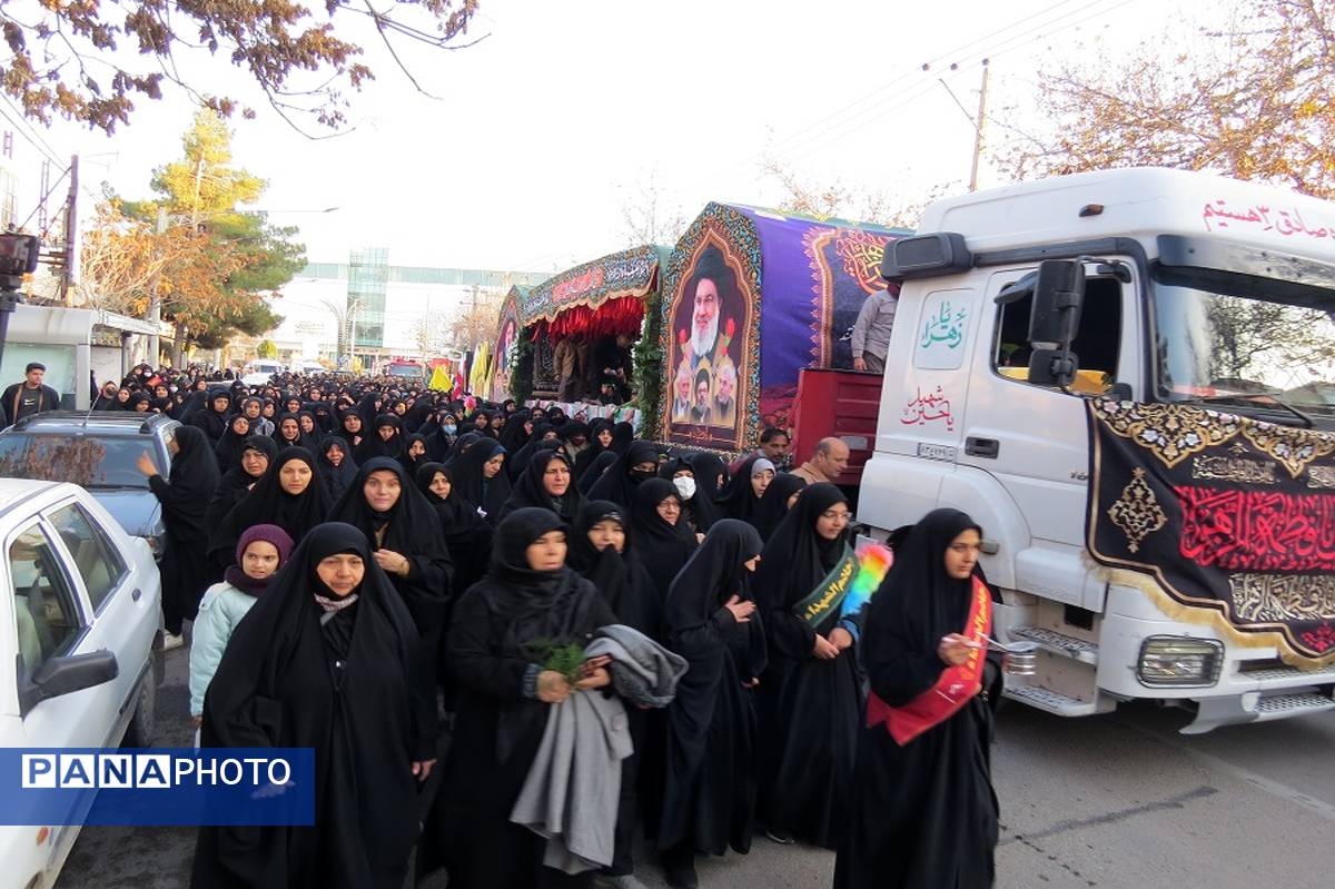 استقبال از شهدای گمنام در شهرستان بجنورد 