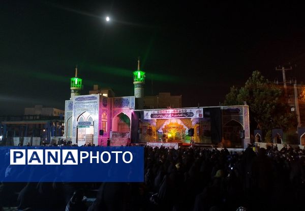 مراسم شب عاشورا  در گلزار شهدای نیشابور