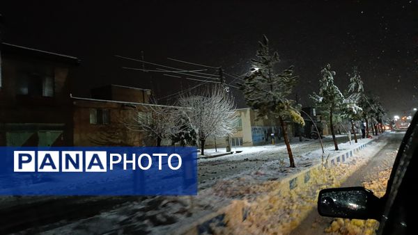 بارش برف و باران در بروجن