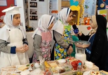 مراسم اختتامیه طرح جابر بن حیان و مجلات رشد در دبستان هدایت ناحیه۴