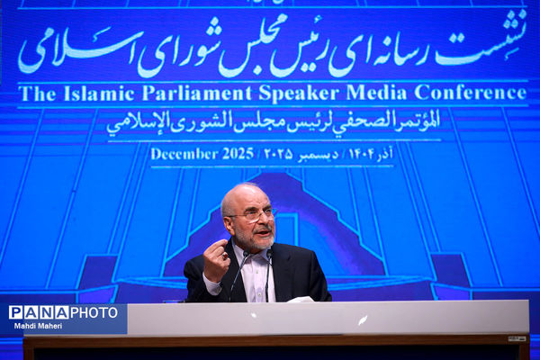 نشست خبری رئیس مجلس شورای اسلامی