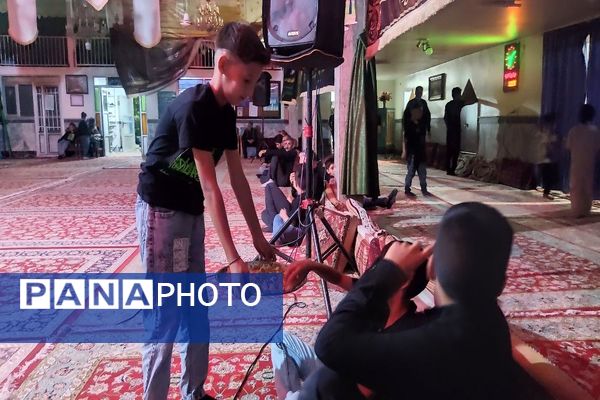 عزاداری شب هشتم ماه محرم در شهر بار 