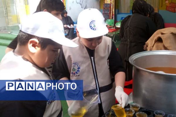 برپایی موکب های مختلف در مسیر پیاده روی اربعین در ناحیه دو شهرری 