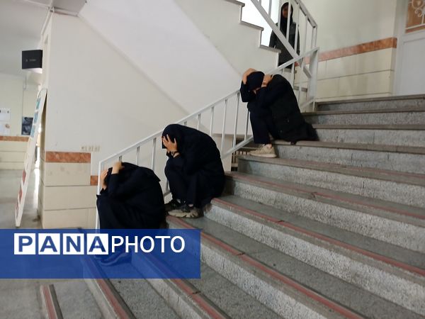 مانور زلزله و ایمنی در مدارس دخترانه ناحیه 3 شیراز