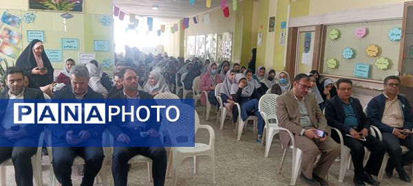 نواختن زنگ احسان و نیکوکاری در دبیرستان دوره اول دخترانه خدادای شهرستان نطنز 