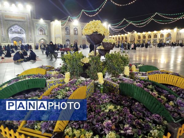 چراغانی دل‌ها در جوار بارگاه رضوی به مناسبت میلاد مولای متقیان  