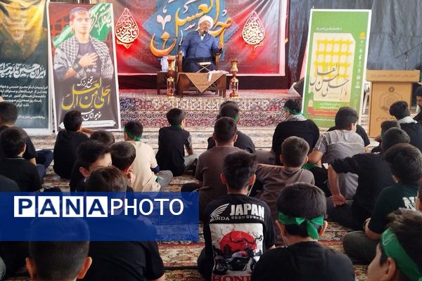  برگزاری مراسم سوگواره احلی من العسل در امامزاده حضرتین شهرستان قدس