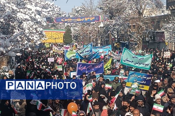 راهپیمایی ۲۲ بهمن در نیشابور 