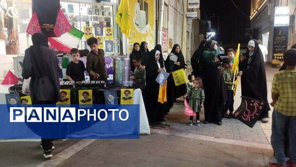برپایی موکب به‌مناسبت شهادت شهید سید حسن نصرالله و شهدای مقاومت در شهرستان کاشمر