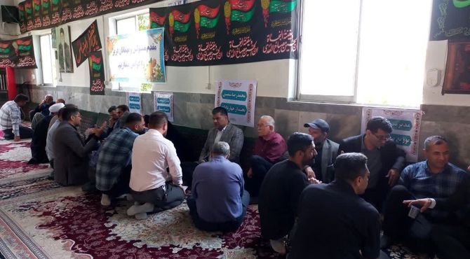 برپایی میز خدمت در چهاردانگه مازندران