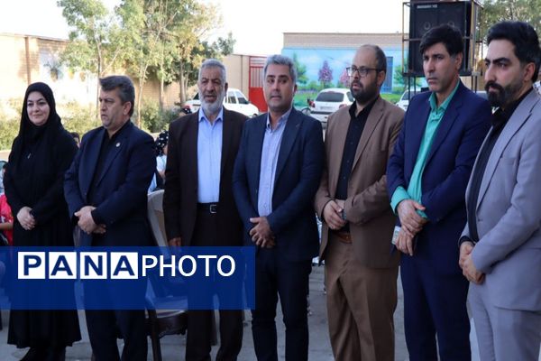 آیین افتتاح کلاس ورزش مدرسه ۲۲ بهمن روستای مندکان شهرستان پاکدشت  