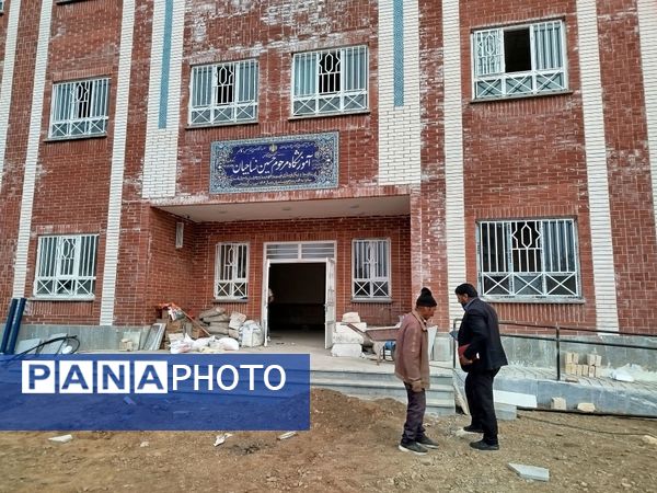 بازدید معاون توسعه و پشتیبانی اداره آموزش و پرورش کاشمر از مراحل ساخت آموزشگاه مرحوم حسین نساجیان کاشمر 