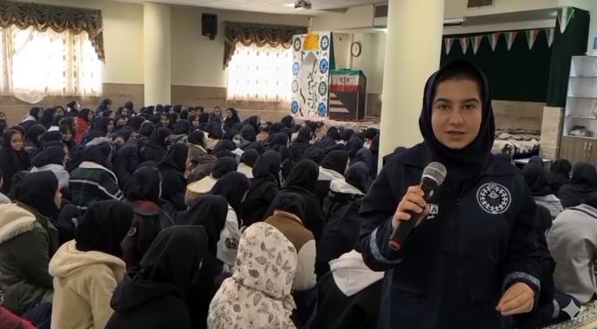 روایت پانا از صبحگاه قانون اساسی در هنرستان نمونه میرجلیلی