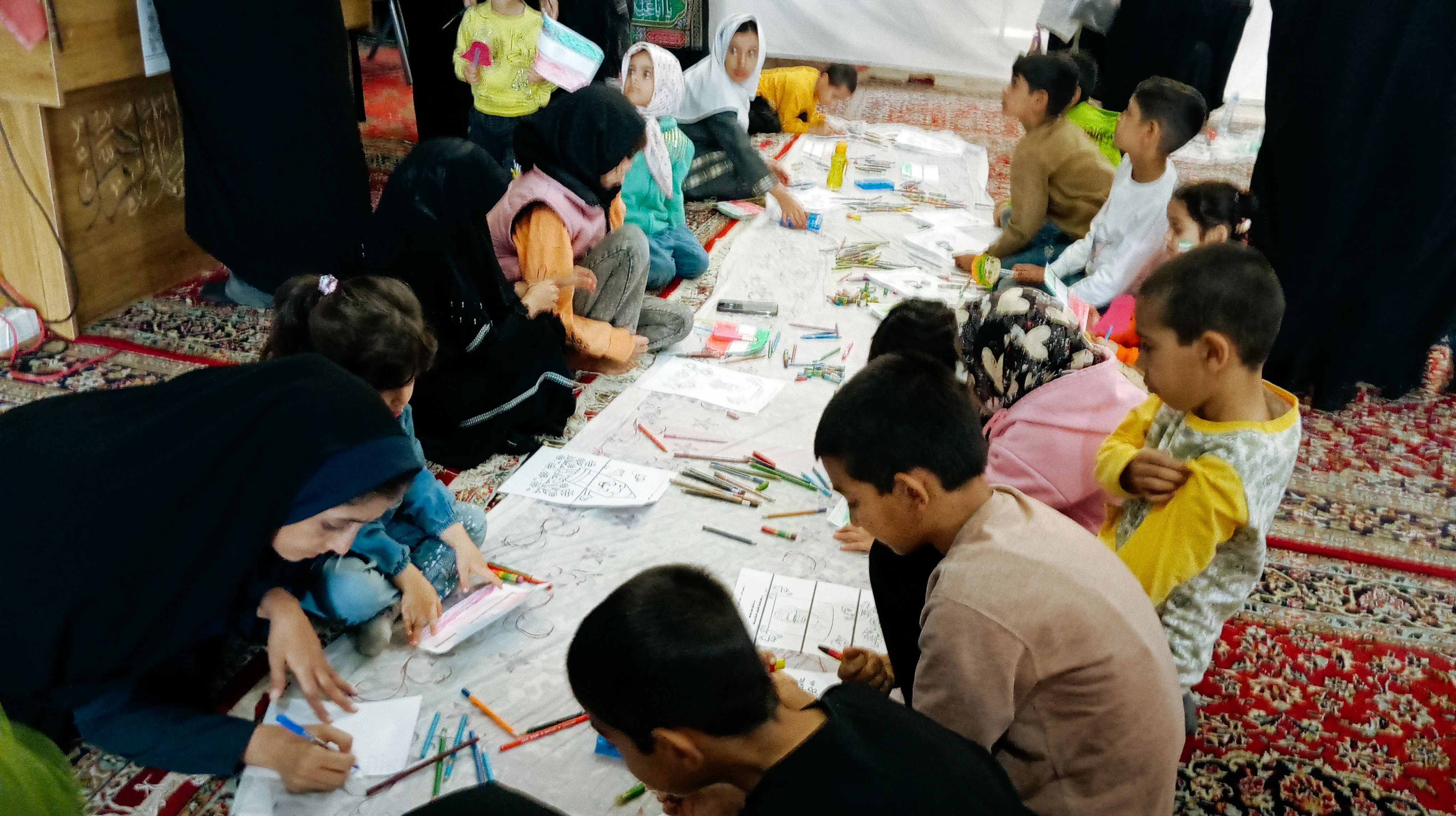 برپایی غرفه کودک در نماز جمعه شهرستان کاشمر 