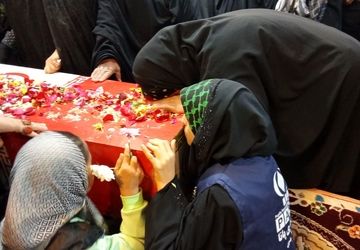 استقبال از شهید گمنام در مسجد ابوالفضلی 