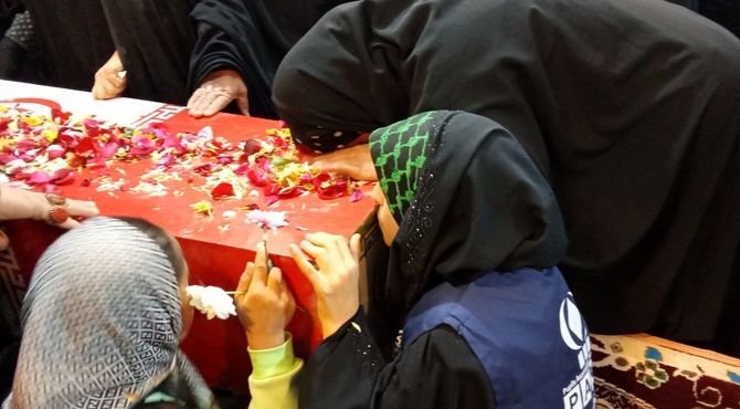 استقبال از شهید گمنام در مسجد ابوالفضلی 