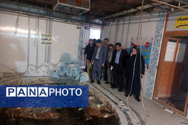 نظارت بر پیشرفت بازسازی مجموعه ورزشی محمد حسین ثمری در ملارد