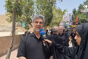 عزاداری مردم شهر کهک در عاشورای حسینی(ع)