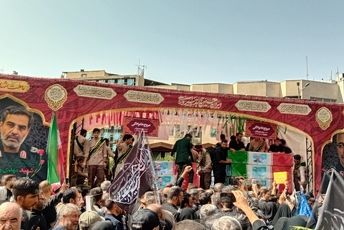 بدرقه شهدا با اشک چشم مادران